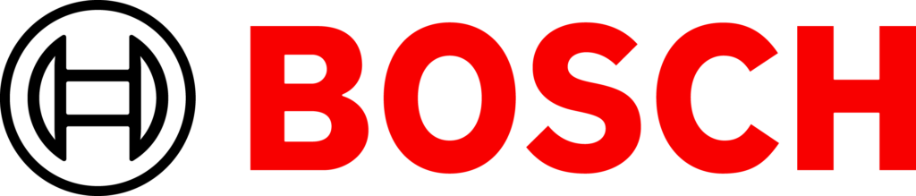 The Bosch logo displays bold, red uppercase text alongside a simple mechanical symbol, representing engineering excellence and cutting-edge technology in energy and automation solutions